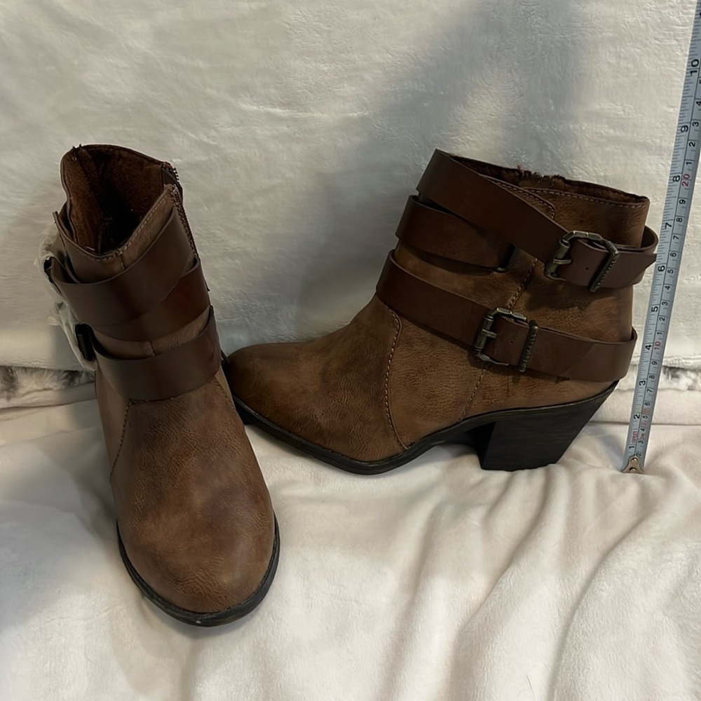 Brown booties